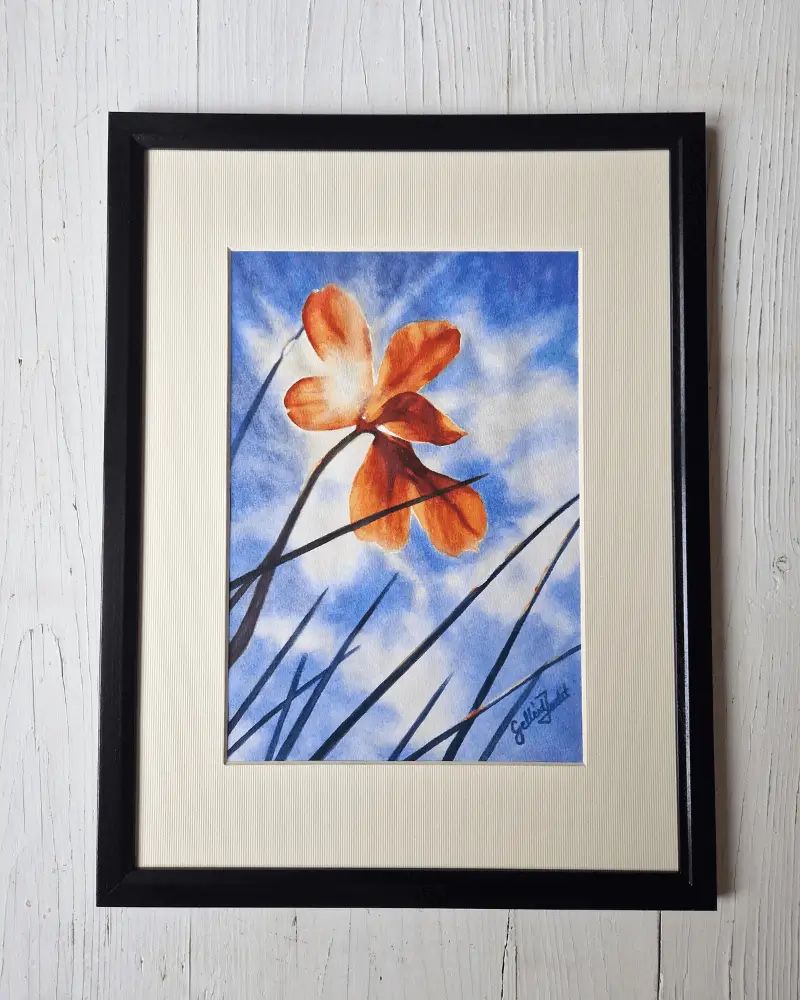 Raza de soare - acuarelă originală [3]