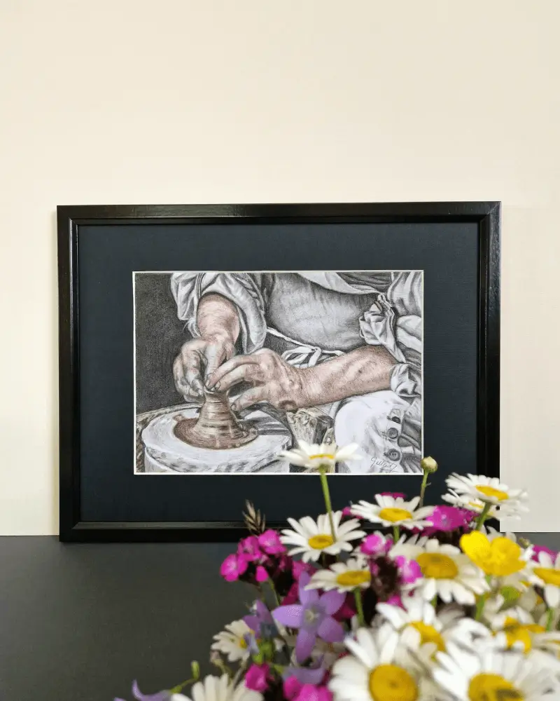 Răinvierea Argilei - Desen in carbune si sepia [4]