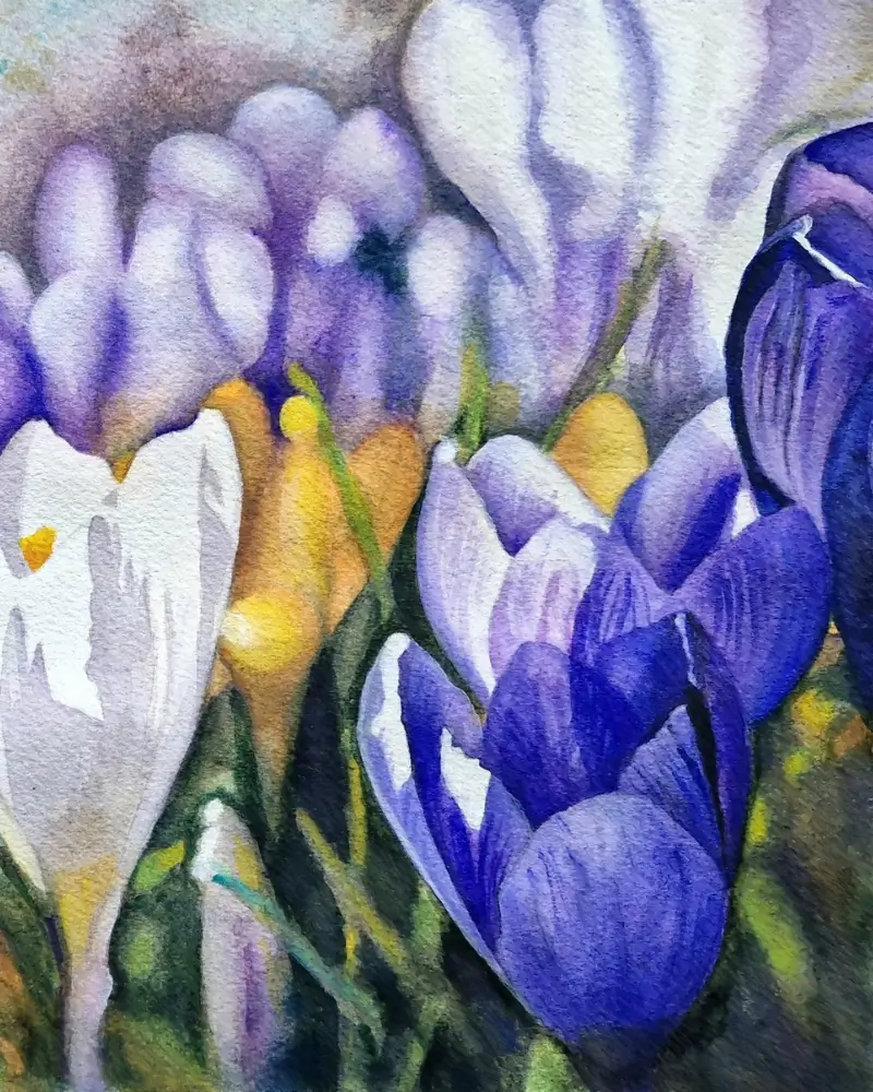 Renașterea naturii - Tablou în acuarelă [4]