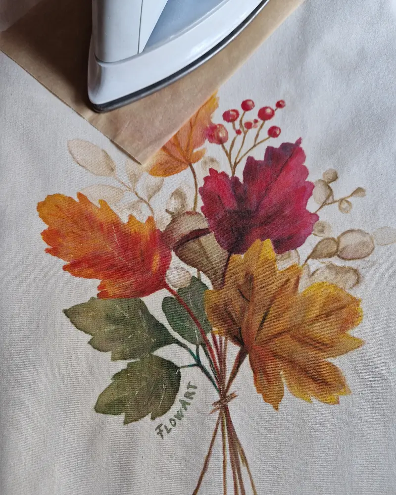 Sacoșă Pictată Manual – Frunze de Toamnă | Flow Art [4]