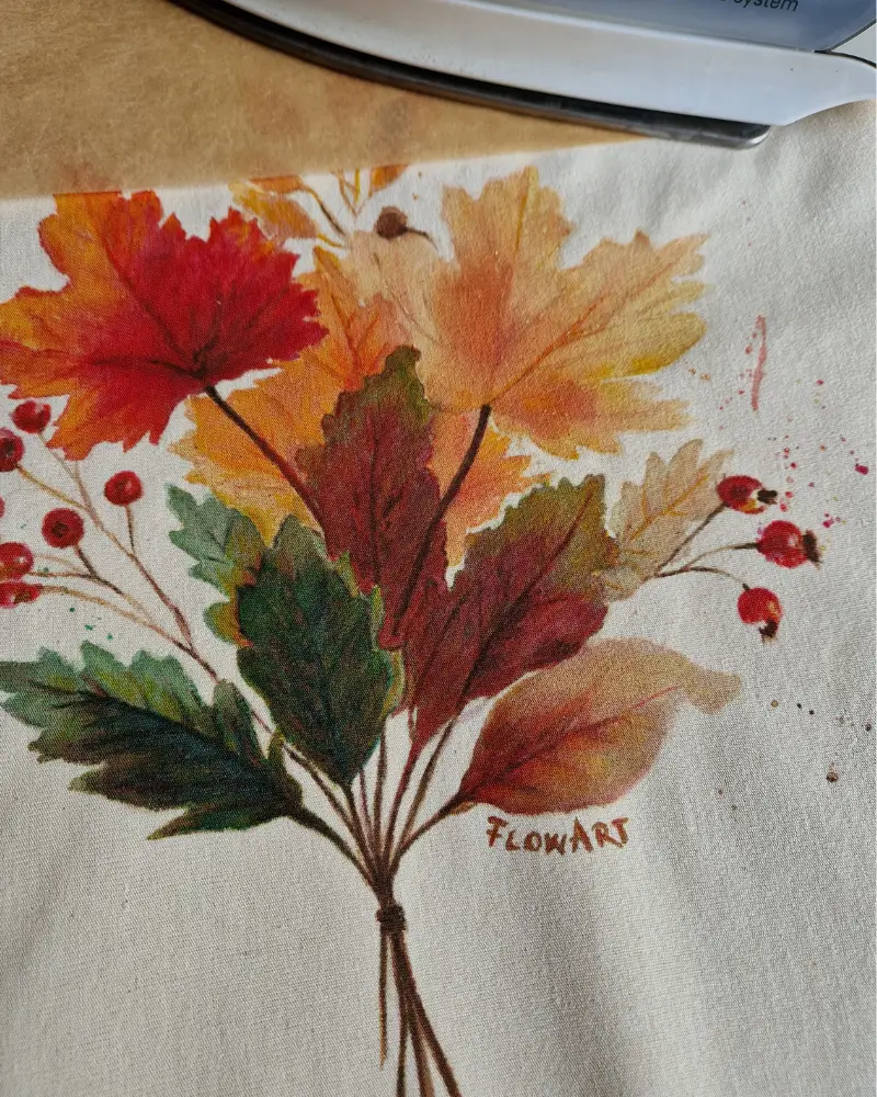 Sacoșă pictată manual – Culorile toamnei | Fabricat în România [4]