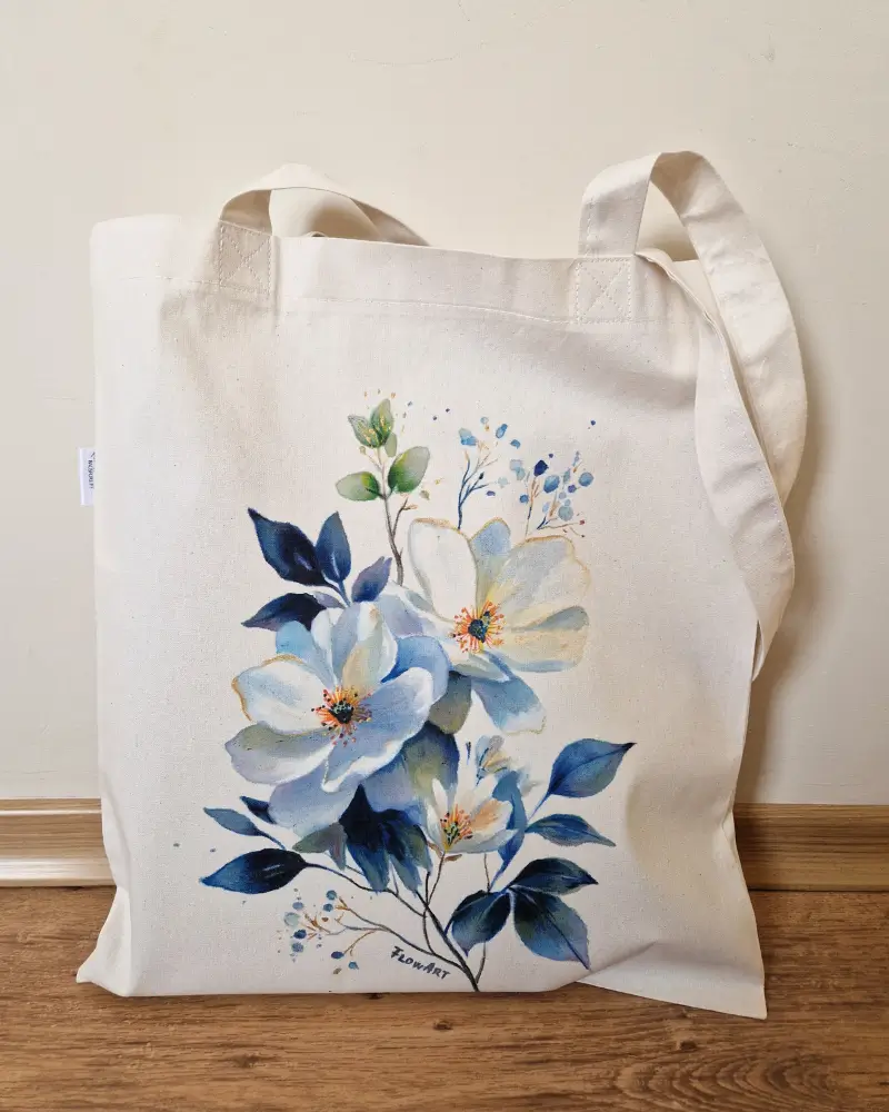 ARTĂ DE PURTAT - Sacoșă pictată manual – Răcoare de dimineață | Fabricat în România