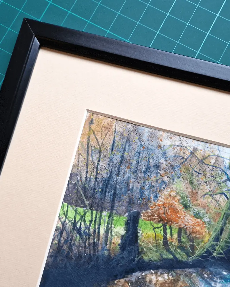 Toamna pe râu - Pictură în acuarelă [3]