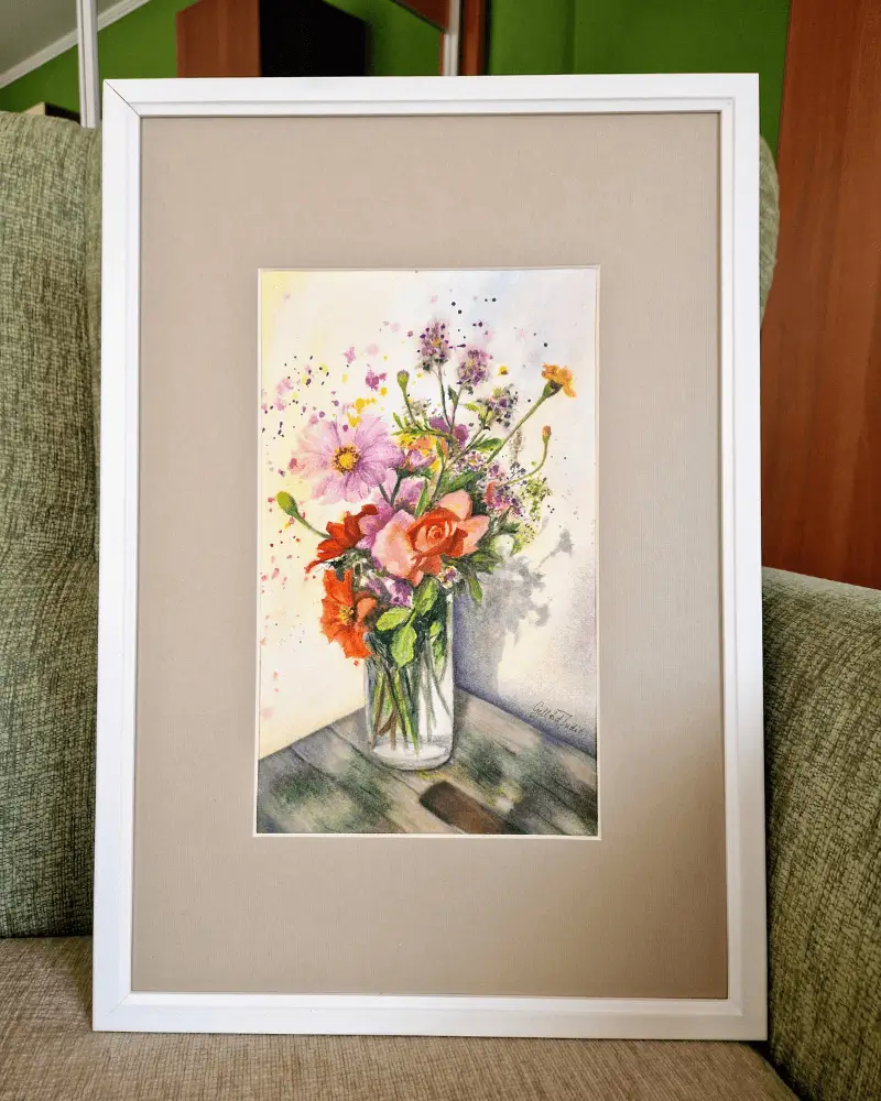 Tablouri vândute - Vară Colorată - Acuarelă Originală