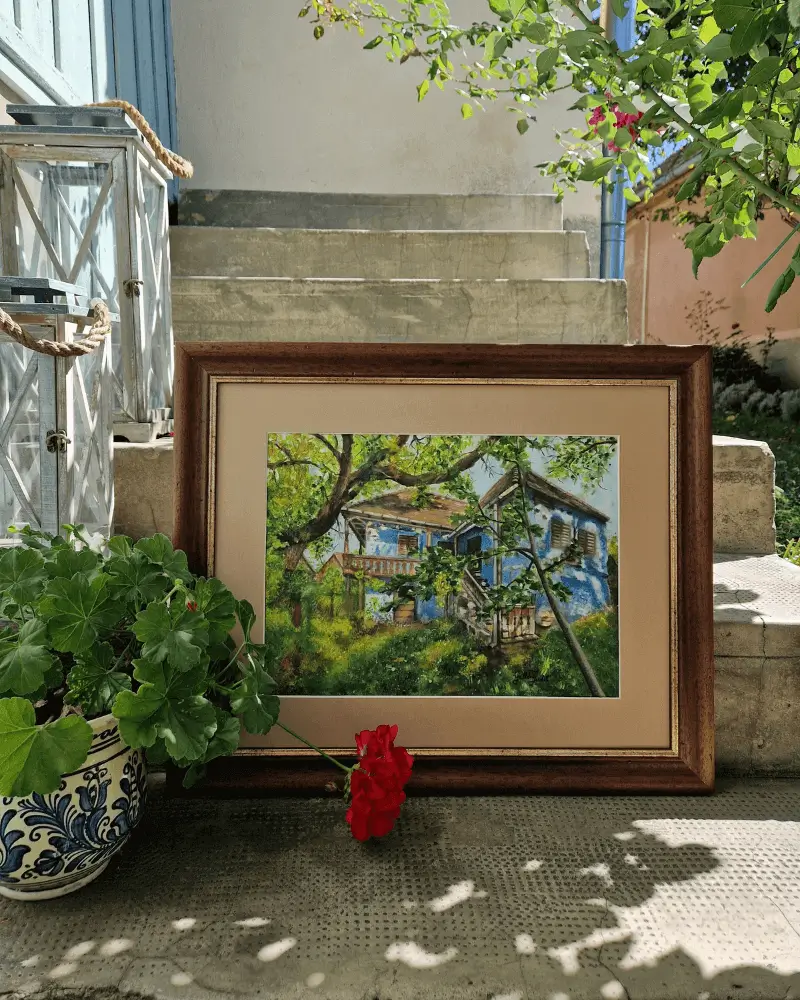 Acuarele - Visuri Albastre - Pictură Acuarelă de Judit Gellerd | Flow Art Transilvania