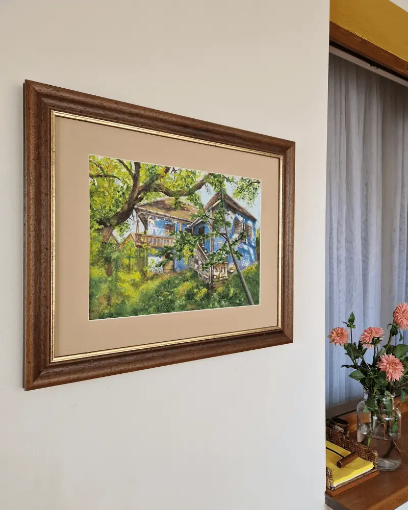 Visuri Albastre - Pictură Acuarelă de Judit Gellerd | Flow Art Transilvania [4]