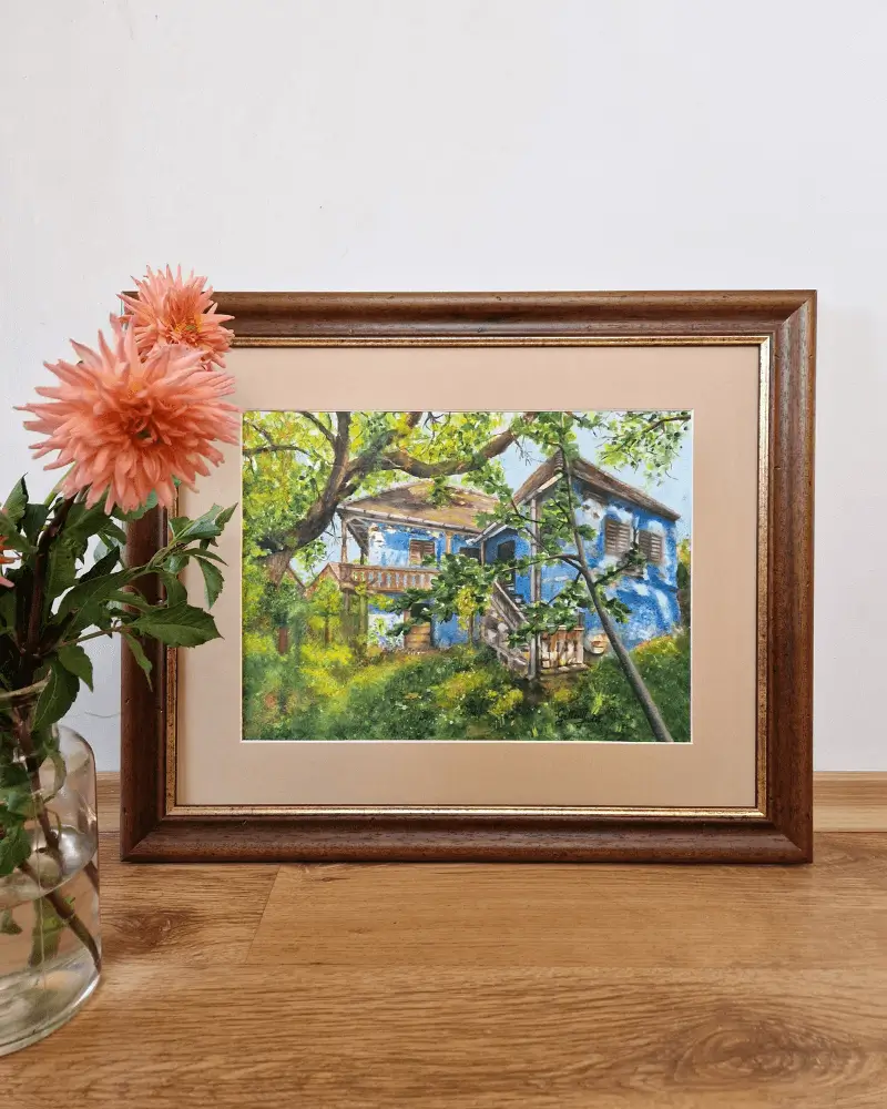 Visuri Albastre - Pictură Acuarelă de Judit Gellerd | Flow Art Transilvania [2]