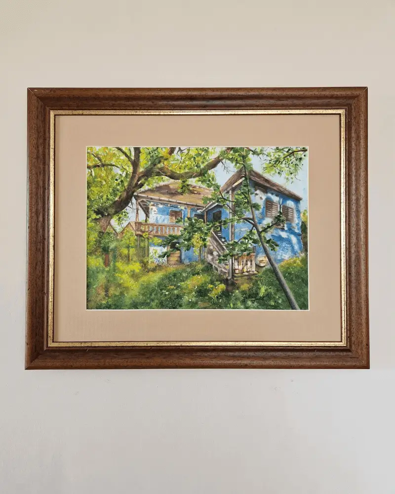 Visuri Albastre - Pictură Acuarelă de Judit Gellerd | Flow Art Transilvania [6]