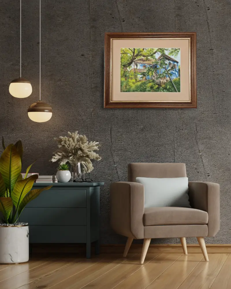 Visuri Albastre - Pictură Acuarelă de Judit Gellerd | Flow Art Transilvania [3]