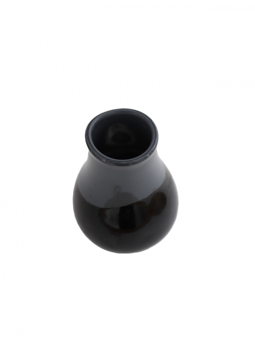 Vaza din sticla lucrata manual, Mix of Black [5]