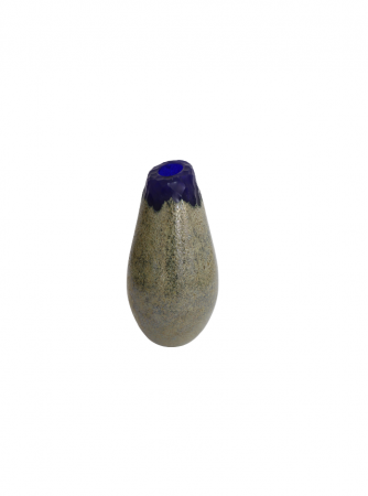 Vaze sculptate - Vaza din sticla lucrata manual, Gold & Royal Blue