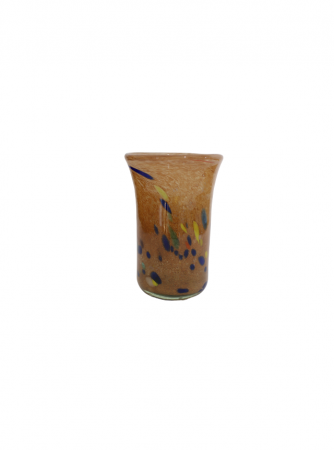 Vaze - Vaza din sticla lucrata manual, Brown Multi