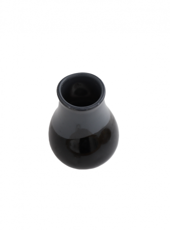 Vaza din sticla lucrata manual, Mix of Black [4]