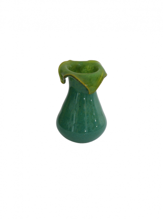 Vaza din sticla lucrata manual, Fluid Green [4]