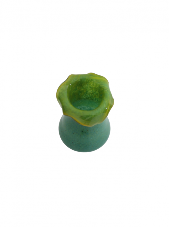 Vaza din sticla lucrata manual, Fluid Green [1]