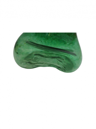 Vaza din sticla lucrata manual, Green imprint [4]