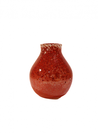 Vaza din sticla lucrata manual, Red Drops [1]