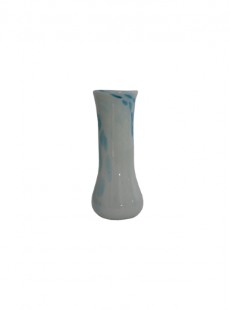 Vaza din sticla lucrata manual, Snow Blue 2 [1]