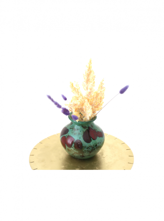 Vaza din sticla lucrata manual, Venus Flowers 2 [1]