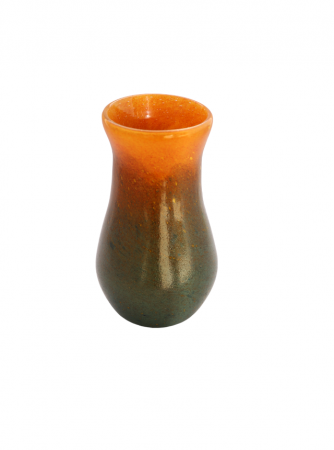 Vaza din sticla lucrata manual, Venus Orange [4]