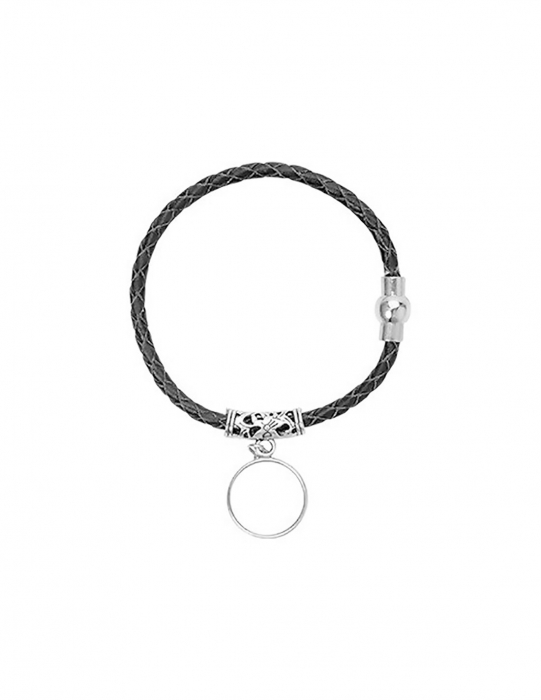 Bratara de piele cu pandantiv sublimabil - maro [2]