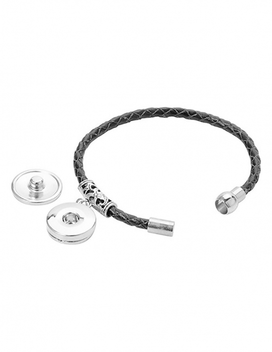 Bratara de piele cu pandantiv sublimabil - maro [3]