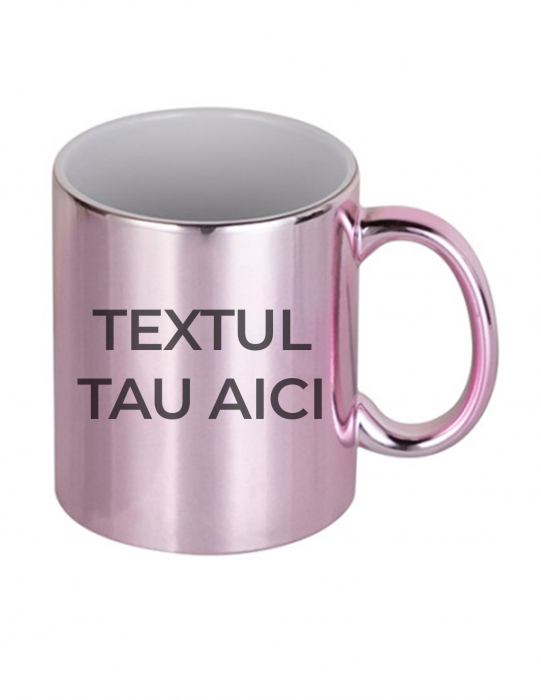 Cana personalizata ROSE GOLD imagine sau text [2]