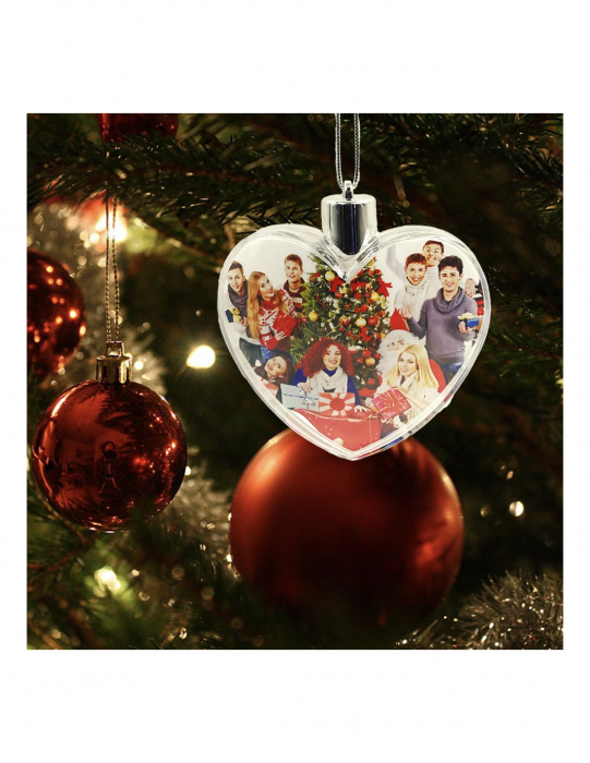 Glob personalizat foto inima pentru brad [2]
