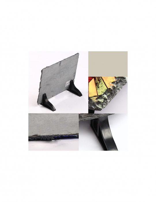 Placa ardezie personalizata 15x15 cm [2]