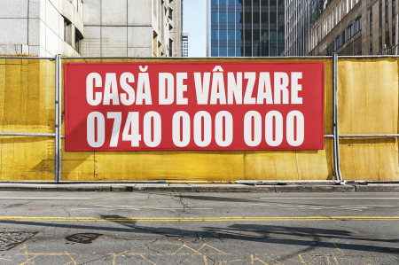 Print Dimensiuni Mari - Banner CASA DE VANZARE 120x50 cm