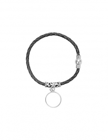 Bratara de piele cu pandantiv sublimabil - maro [1]