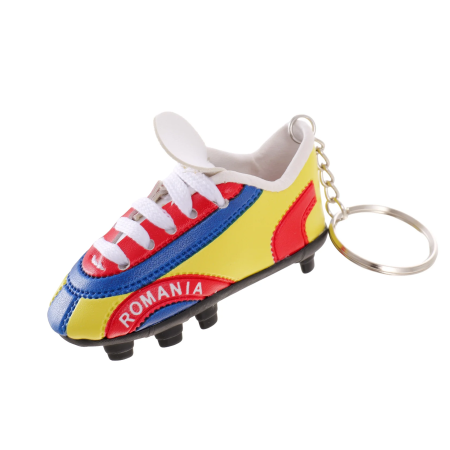 1 DECEMBRIE ROMANIA - Breloc gheata de fotbal tricolor ROMANIA