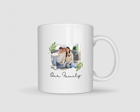 Cani cu Mesaje Motivatioanle - Cana personalizata cu imagine our family