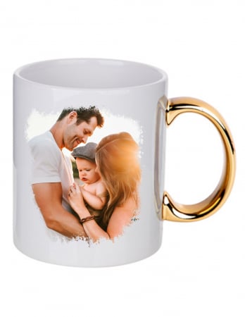 Cani Personalizate - Cana personalizata tarta GOLD imagine sau text