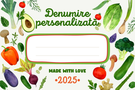 Etichete Personalizate Borcan - Eticheta personalizata pentru borcan compot, zacusca, gem M01