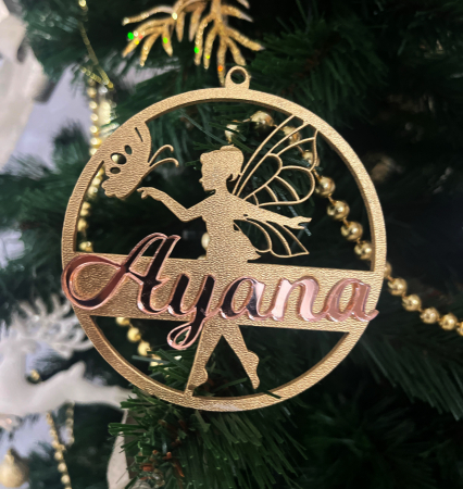 Globuri Personalizate - Glob 3D personalizat din MDF cu nume din Plexiglas Oglinda