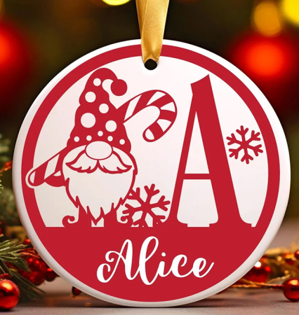 Glob Personalizat cu initiala nume si nume din MDF sau PLEXIGLAS [1]