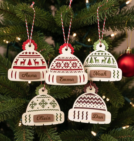 Glob personalizat cu nume forma de caciula din MDF sau Plexiglass [1]