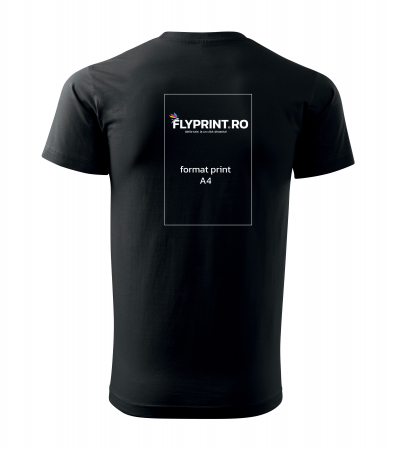 Tricouri Personalizate - Tricou Personalizat Logo Format A4 spate