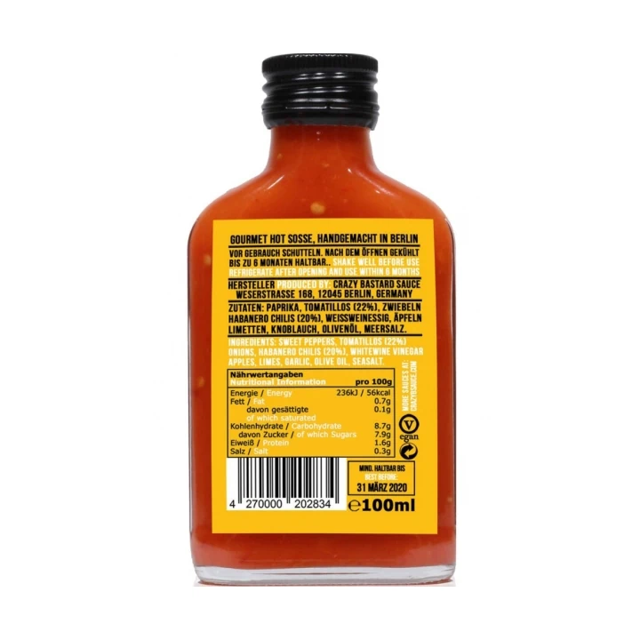 Sos iute Crazy Bastard "Habanero & Tomatillo" [2]