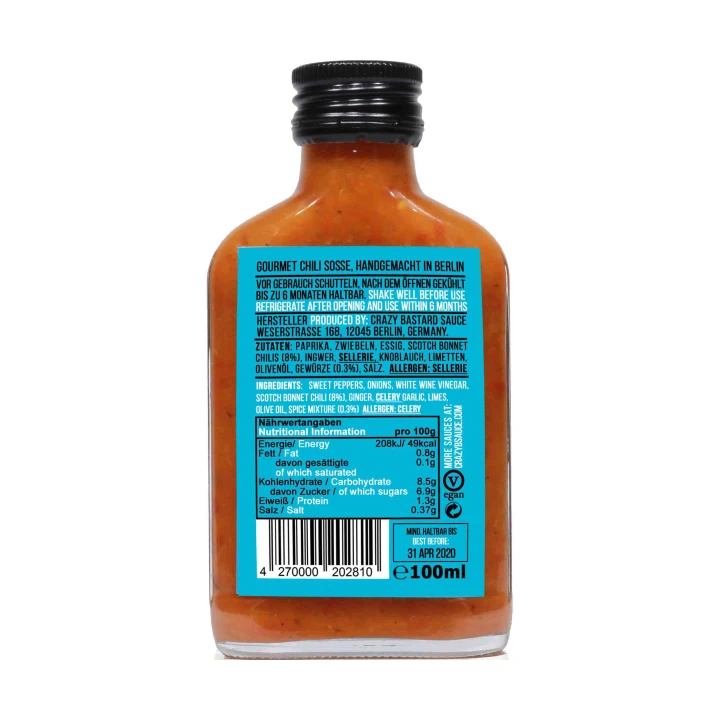 Sos iute Crazy Bastard "Scotch Bonnet & Caribbean Spices" [1]