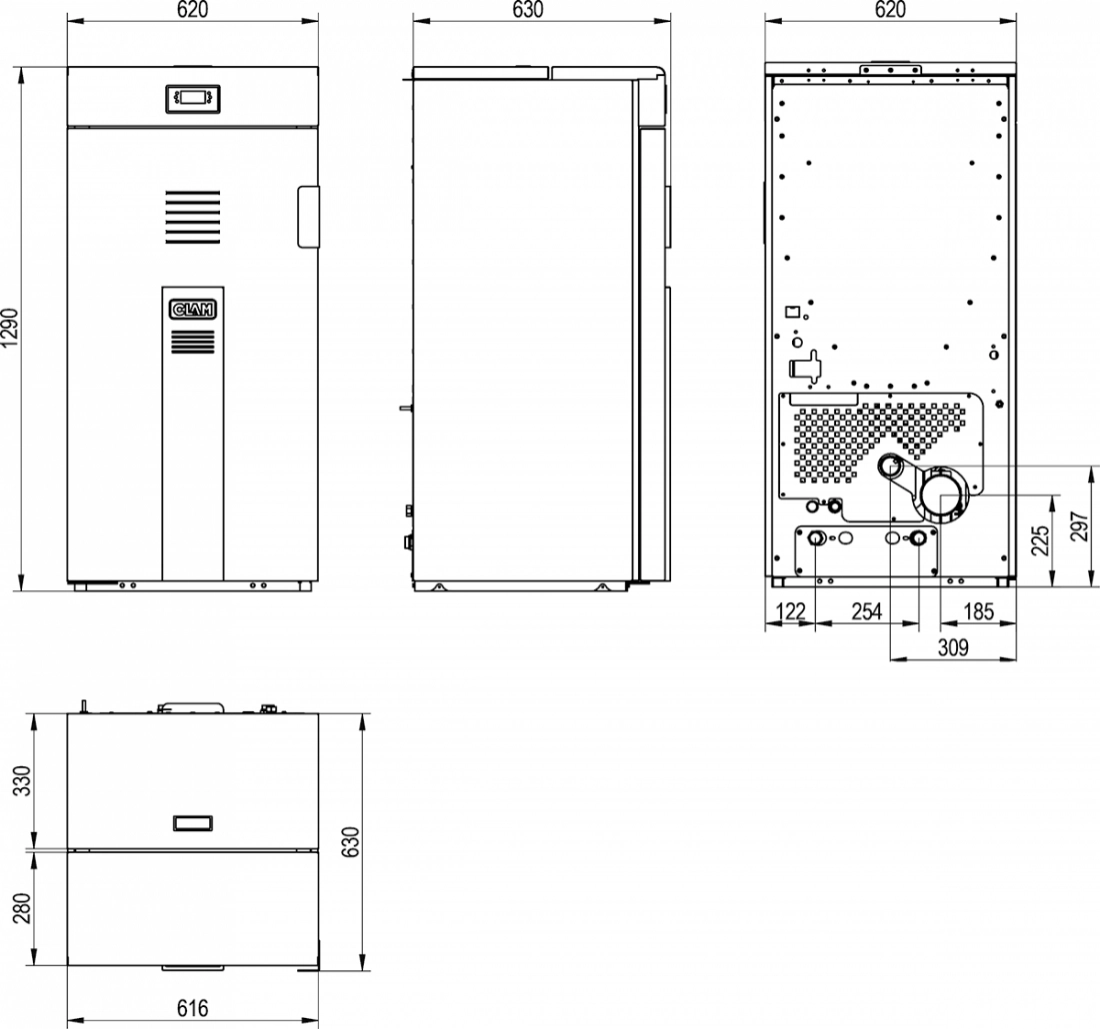 Centrala pe peleti TEK 26kw - cu WI-FI [2]