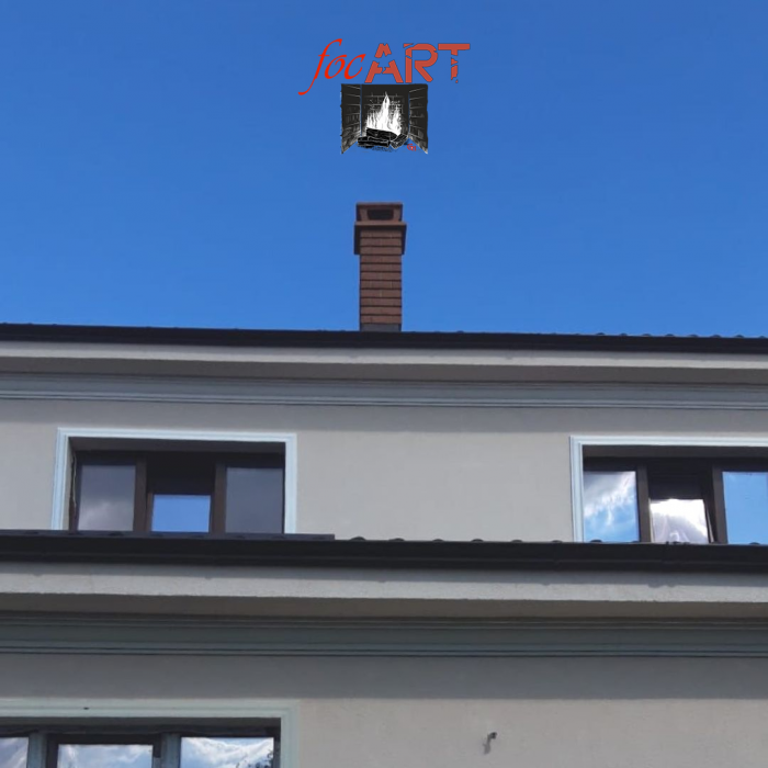 Coș de fum profesional - PremierHORN,  culoare decorativă roșu [6]