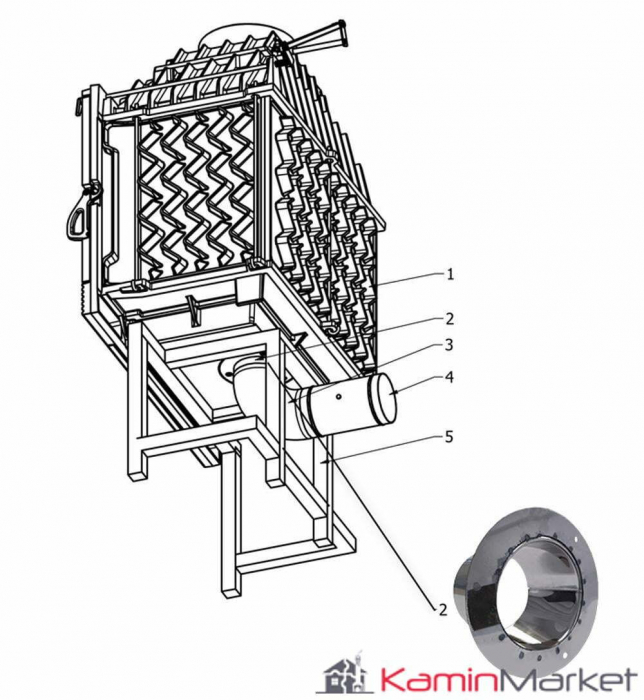Flansa Admisie Semineu tip Clasic INOX [2]