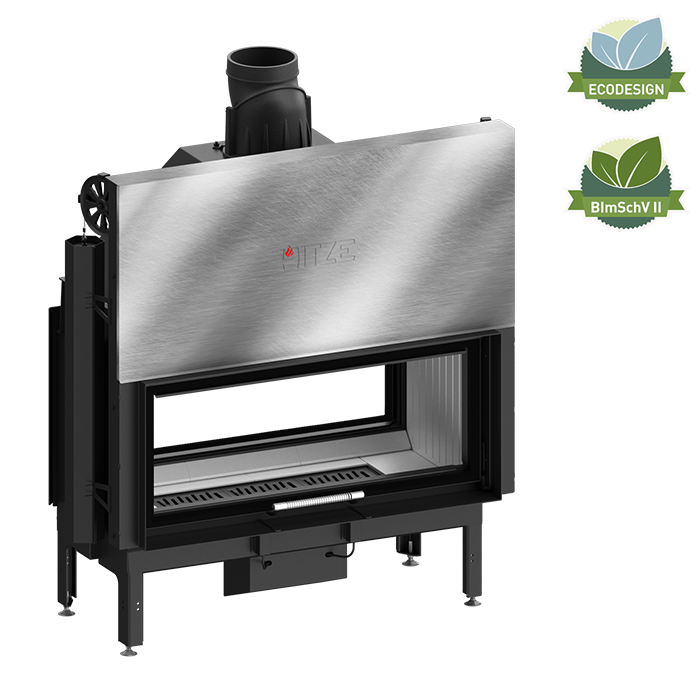 Focar șemineu Hitze DUO ARD105x43.DGS 20 kW [3]