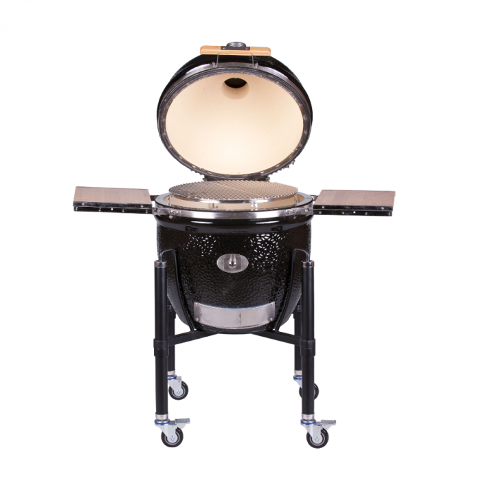 Grill ceramic cu cărbuni Monolith LeChef ProSerie 2.0 negru cu suport metalic [7]