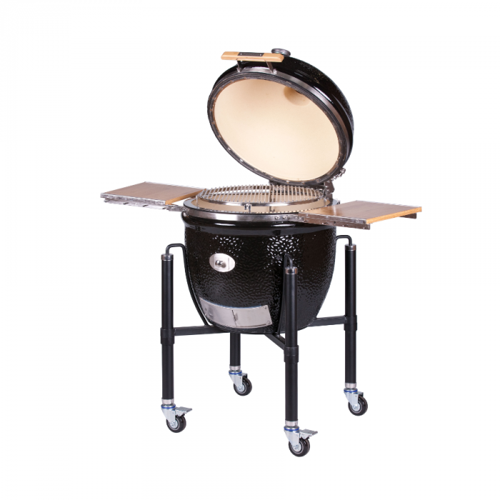 Grill ceramic cu cărbuni Monolith LeChef ProSerie 2.0 negru cu suport metalic [5]