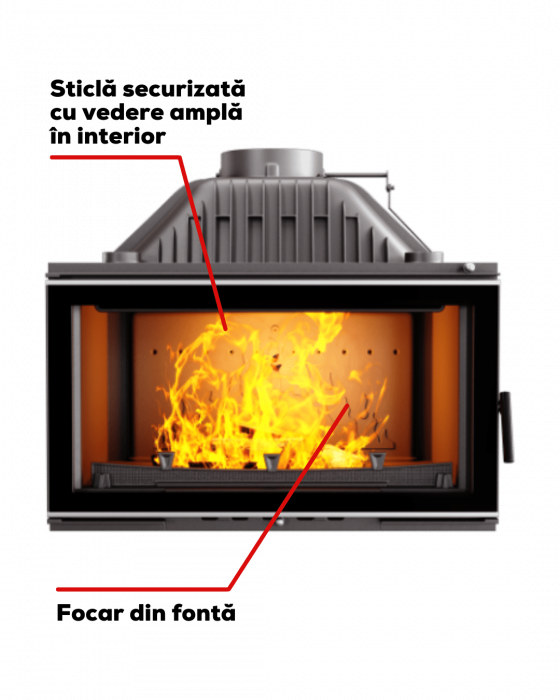 Kawmet W16 Focar șemineu fontă 13,5 kW [2]