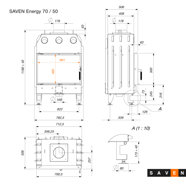 SAVEN Energy - Focar sticlă standard 70x50 [11]