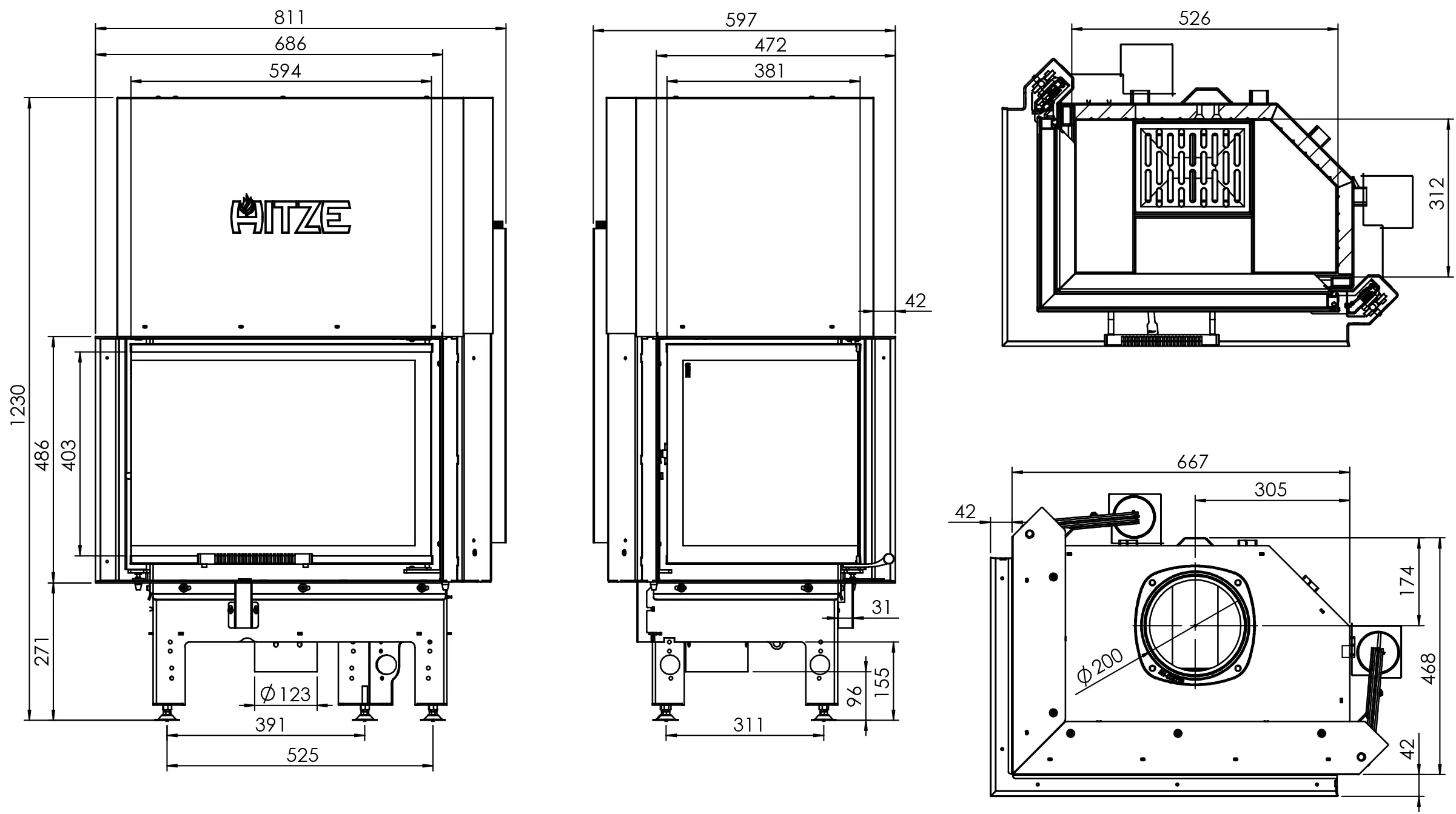 Semineu 11 kW Albero AL11LG.H-D [5]